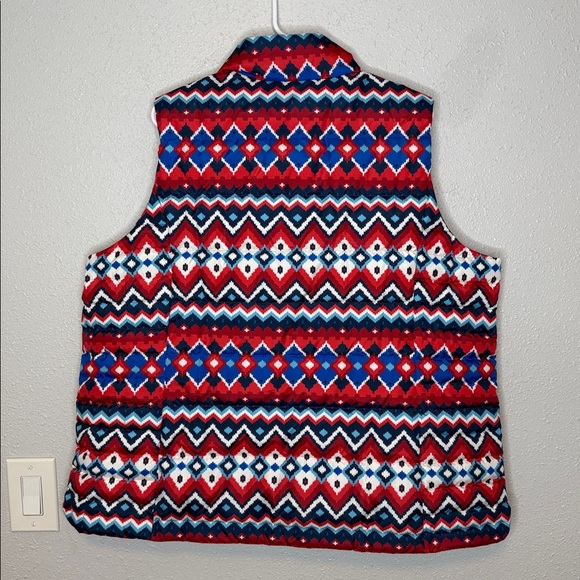 Lands' End Women's Full Zip Down Puffer Vest 1X - Picture 5 of 5